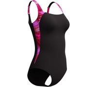 Speedo Speedo Pink Stripe Print Luna Lustre One Piece Swimsuit