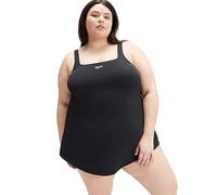 Speedo Swim Dress (Plus Size) Maillot de Bain Femme, Noir, 44