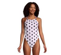 Speedo Maillot de Bain Une pièce Endurance Dos Fixe Double Sangle, Blanc, 28 Femme