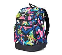 Speedo Teamster 2.0 Sac à Dos 35L pour Natation Graffiti Hearts Noir/Bleu/Jaune/Rose