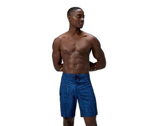 Speedo The Lookout Boardshort 18" Print Short de Bain pour Homme, Lagoon Blue, 30