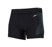 Speedo Tier One Placement Aquashort de Bain pour Homme M Muticolore (Black/Green Glow/Rose Gold)