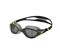 Speedo Unisex Biofuse 2.0 Swimming Goggles | Patented Easy Adjustment | Anti-Fog | Anti-Leak | Enhanced Fit | Improved Comfort, Olive Night/Black/Hyper/Smoke, One Size