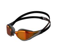 Speedo Unisex Fastskin Pure Focus Swimming Goggles | Competitive Racing Goggles | Anti-Fog | Anti-Leak, Black/Red, One Size