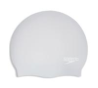 Speedo Unisex Long Hair Cap | Swim Cap | Snag Free | Easy-on, Silver, One Size