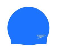Speedo Bonnet de bain Moulded Silicone Bleu Adulte Taille unique