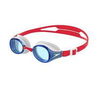 Lunettes de natation Speedo Hydropure rouge blanc avec verres bleu enfant