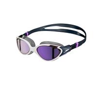 Speedo Women's Biofuse 2.0 Swimming Goggles | Female Design | Patented Adjust Mechanism | Anti-Fog | Anti-Leak | Comfort Fit, White/True Navy/Sweet Purple/Flash Purple, One Size