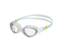 Speedo Women's Biofuse 2.0 Swimming Goggles | Female Design | Patented Adjust Mechanism | Anti-Fog | Anti-Leak | Comfort Fit, Clear/White/Marine Blue/Clear, One Size