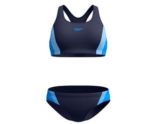 Speedo - Women's Colourblock Splice 2 Piece 2.0 - Bikini - 34 - lagoon blue