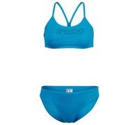 Speedo - Women's Endurance+ Logo Thin Strap Two Piece - Bikini - 36 - mayan blue