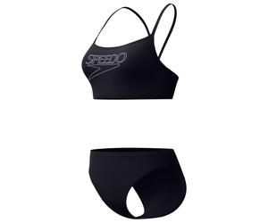 Speedo - Women's Endurance+ Logo Thin Strap Two Piece - Bikini - 40 - anthracite
