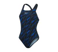 Speedo - Women's Hyperboom Allover Medalist - Maillot de bain - 42 - black / true cobalt / curious blue