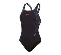 Speedo Womens Hyperboom Splice Muscleback Noir/Rose 12 (M) Female
