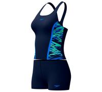 Speedo - Women's Hyperboom Splice Tankini Set - Tankini - 46 - peacoat / pale clover