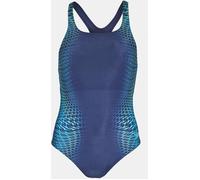 Speedo Women's Laneback One-Piece Swimsuit Bleu lagune 10 (S) Female