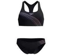 Speedo - Women's Medley Logo 2 Piece - Bikini - 44 - bright peach