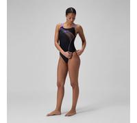 Speedo Women's Medley One Piece Swimsuit Pêche vive 14 (L) Female