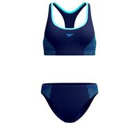 Speedo - Women's Placement 2 Piece - Bikini - 38 - peacoat / angelic blue