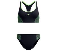 Speedo - Women's Placement 2 Piece - Bikini - 40 - anthracite / pale clover