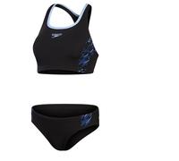 Speedo Womens Placement 2 Piece Femme Noir 40