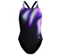 Speedo - Women's Placement Printed Powerback - Maillot de bain - 36 - blurry glass / black