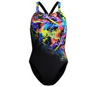 Speedo - Women's Placement Printed Powerback - Maillot de bain - 36 - static volta / anthracite