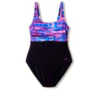 Speedo - Women's Print Contour Eclipse One Piece - Maillot de bain - 38 - anthracite / berry cool / wineberry