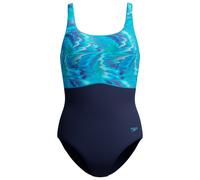 Speedo - Women's Print Contour Eclipse One Piece - Maillot de bain - 48 - peacoat/skydive