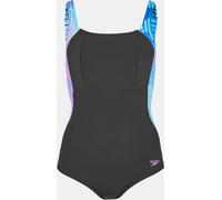 Speedo Women's Print Luna One Piece Swimsuit Lueur Indigo 10 (S) Female
