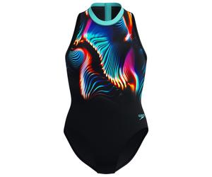 Speedo - Women's Printed Hydrasuit - Maillot de bain - 38 - speedo black