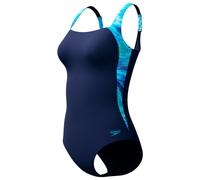 Speedo - Women's Shaping LunaLustre Printed 1 Piece - Maillot de bain - 38 - peacoat / skydive