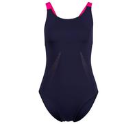 Speedo - Women's Solid Boom Leaderback One Piece - Maillot de bain - 34 - peacoat/margarita pink
