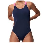 Speedo - Women's Solid Boom Leaderback One Piece - Maillot de bain - 38 - peacoat/margarita pink