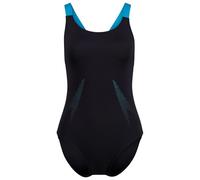 Speedo - Women's Solid Boom Leaderback One Piece - Maillot de bain - 44 - anthracite/mayan blue
