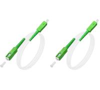 Speedoptic - Câble Fibre Optique Orange SFR Bouygues - SC/APC vers SC/APC - Rallonge Jarretiere (0,5 mètre) (Lot de 2)