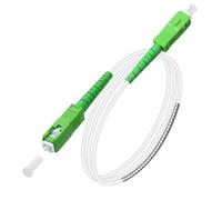 Speedoptic - Câble Fibre Optique Orange SFR Bouygues - SC/APC vers SC/APC - Rallonge Jarretiere (2 mètres)