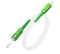 Speedoptic - Câble Fibre Optique Orange SFR Bouygues - SC/APC vers SC/APC - Rallonge Jarretiere (3 mètres)