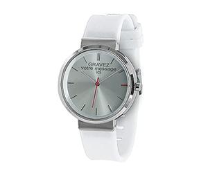 Speedwatch - Montre Personnalisable - avec Gravure du nom ou prénom sur Le Cadran - Message au Dos de la Montre - Ecrin Personnalisable.