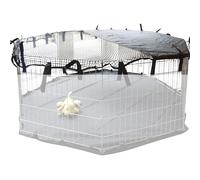 Speedwellstar - Animal de Compagnie Stylo Housse Soleil Ombre Jeu Cage Chien Caisse Course Cage Non Incluse