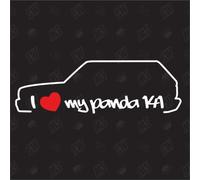 speedwerk-motorwear I Love My Panda 141 Sticker pour Fiat années 1980-2003