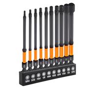 SPEEDWOX 10 pièces Jeu de forets pour llen à tête hexagonale à choc SAE