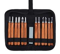 SPEEDWOX 12 PCS ensemble de couteaux à sculpter sur bois ensemble d’outils à sculpter sur bois outil sculpté à la main SK2 ensemble de couteaux à sculpter en acier au carbone pour bricolage Experts