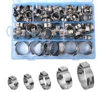 SPEEDWOX 120 pièces de colliers de serrage Pex Cinch 3/8 1/2 5/8 3/4 1 pouce Premium 304 en acier inoxydable Colliers de serrage à sertir Colliers de serrage Pex