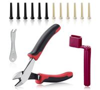 SPEEDWOX 15Pcs coupe à cordes de guitare coupeurs de fil Mini pinces diagonales enrouleur à cordes de guitare extracteur de goupille de guitare épingles de pont de guitare chevilles outils à main