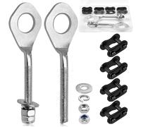 SPEEDWOX 2 pièces de tendeurs de chaîne pour Mini-Motos compatibles avec Les quads Coaster 125 cm3, Les quads 110 cm3, Les quads 250 cm3, Les Motos 50 cm3-125 cm3 avec 4 pièces de maillons de chaîne