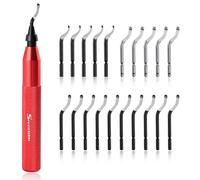 SPEEDWOX 22Pcs Kit à outils d’ébavurage à la main Kit à outils d’ébavurage à la main Kit à outils d’ébavurage à la main coupeurs à bords Set bavures à bords enlever travaux sur métal résine tuyaux