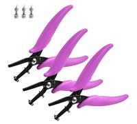 SPEEDWOX 3PCS pinces de perforation de trou en métal de 1,5 mm avec goupilles de remplacement pinces de perforation de trou rond de 1,5 mm pour la tôle longue mâchoire à trou unique pinces fines de