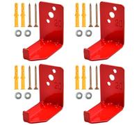 SPEEDWOX 4Pcs Support Mural pour extincteur à Domicile Supports pour Foyer Support de Montage pour Grande et Petite Armoire, Support pour extincteurs à Eau et Produits Chimiques à Sec