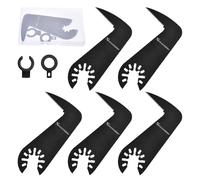 SPEEDWOX 5PCS oscillant Multi outil Drywall lames de scie avec adaptateurs lame de couteau crochet oscillant lames de scie multioutil adaptées pour Fein Multimaster, Bosch, Dremel, Ryobi Hitachi